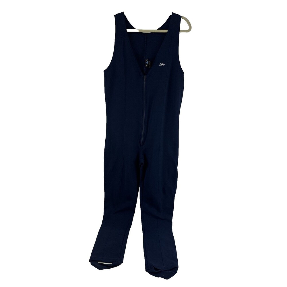 Odlo Of Norway Nylon Polyamide Bib Pants Base Layer Stirups Navy Blue Mens XL 54